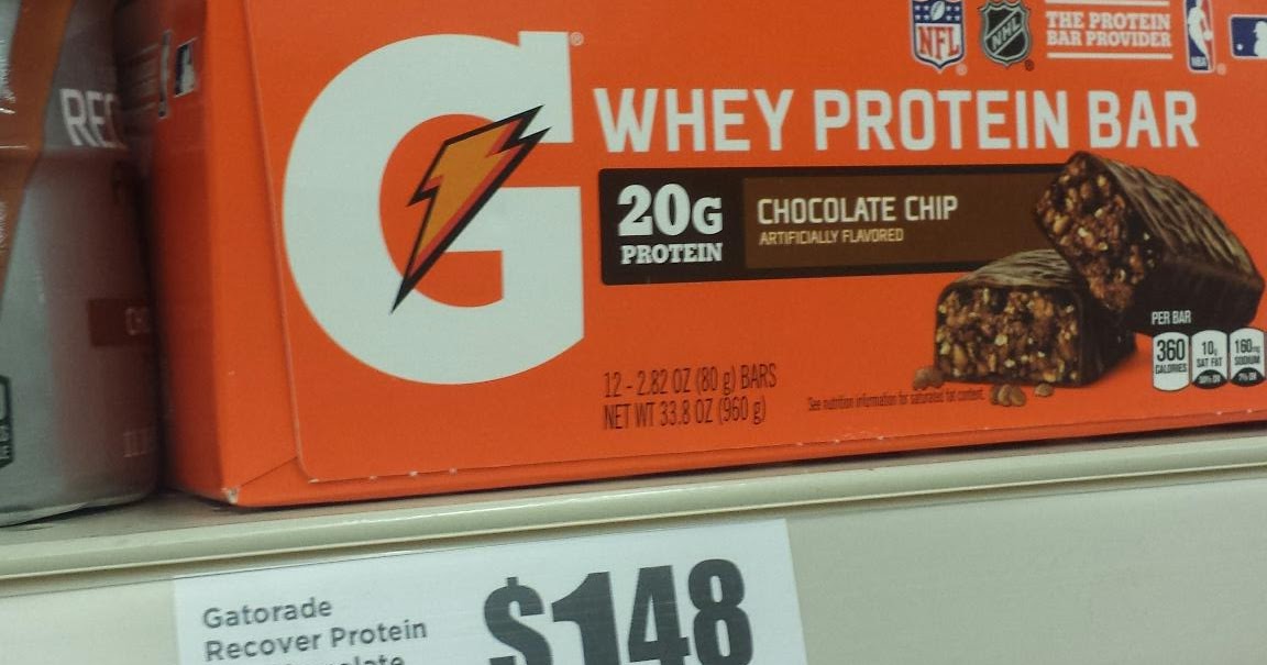 Melissa's Coupon Bargains Gatorade Protein Bar, Recover Shake or