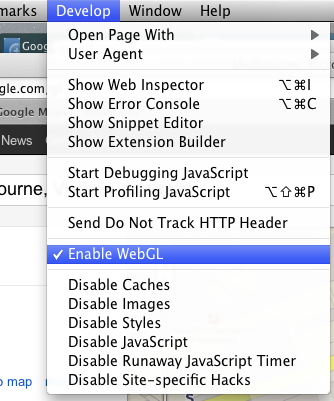 Enable WebGL