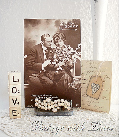Valentine's Decoration by Vintage with Laces Valentine's Decoration by Vintage with Laces