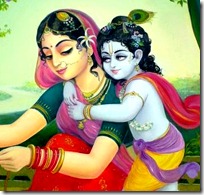 Krishna and mother Yashoda