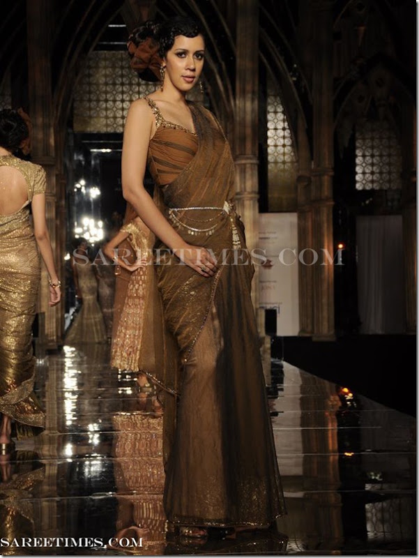 Tarun_Tahiliani_Brown_Designer_Sare