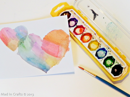 watercolors with stencils
