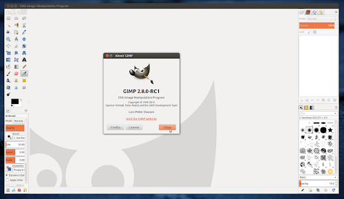 GIMP 2.8 RC1 in Ubuntu