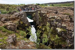 Thingvellier National Park - the divide between Eurasian (left) and American (right) continents