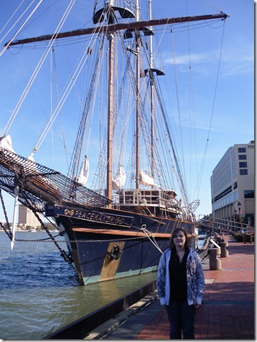 Mary and a Tall Ship