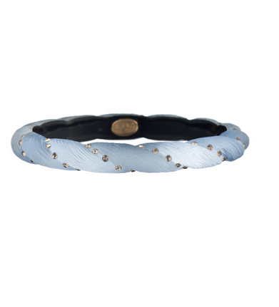 Alexis Bittar's rope crystal bangle makes for an unexpected Alexis Bittar's rope crystal bangle makes for an unexpected