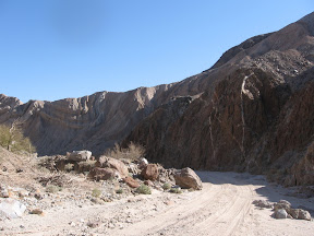 Driving into Canyon Sin Nombre