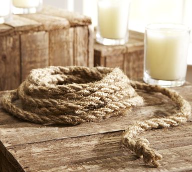 If you have your own idea of how to use rope, use this weathered-looking bundle from Pottery Barn. (potterybarn.com) If you have your own idea of how to use rope, use this weathered-looking bundle from Pottery Barn. (potterybarn.com)