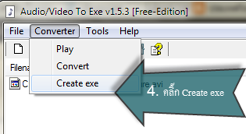 write exle การแปลงไฟล ว ด โอ avi เป นไฟล แอพพล เคช นแบบ exe write exle การแปลงไฟล ว ด โอ avi เป นไฟล แอพพล เคช นแบบ exe