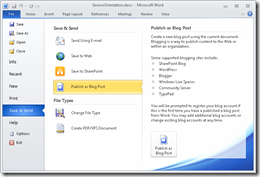 Publish A Blog From Microsoft Word