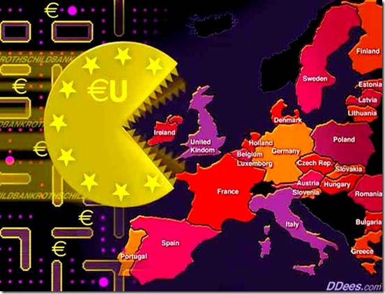 Euro Pacman eating Euro Pacman eating