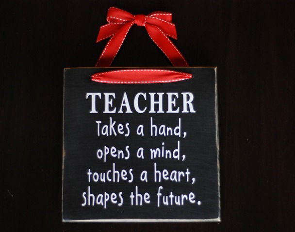 52 teacher gift plaque