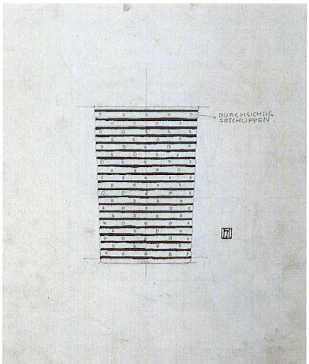 I like this simple sketch of a tumbler by Josef Hoffman (who also designed the dressing room - notice any similarities?)