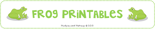 Free Frog Printables Free Frog Printables