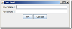 program text field sederhana menggunakan java