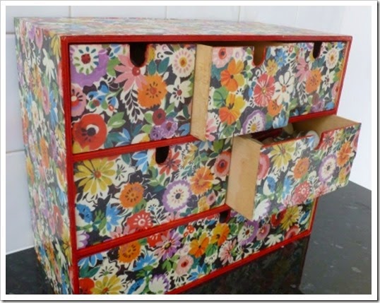 Collier Campbell wrapping paper. Cover Ikea wooden drawers Collier Campbell wrapping paper. Cover Ikea wooden drawers