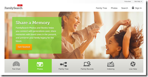 FamilySearch.org new website design