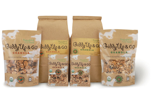 Stir gluten-free Giddy Up & Go Granola into your yogurt, or try it straight from the bag.