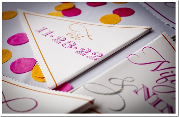 Pink and Orange Birthday Pennents