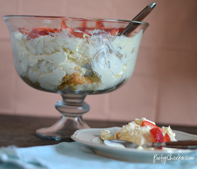 Whipped Pineapple Angel Food Fluff Trifle