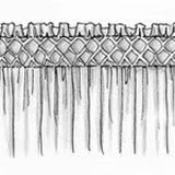 triple diamond smocked pleat