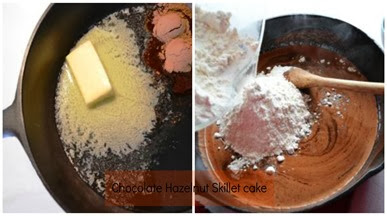 Skillet cake Collage