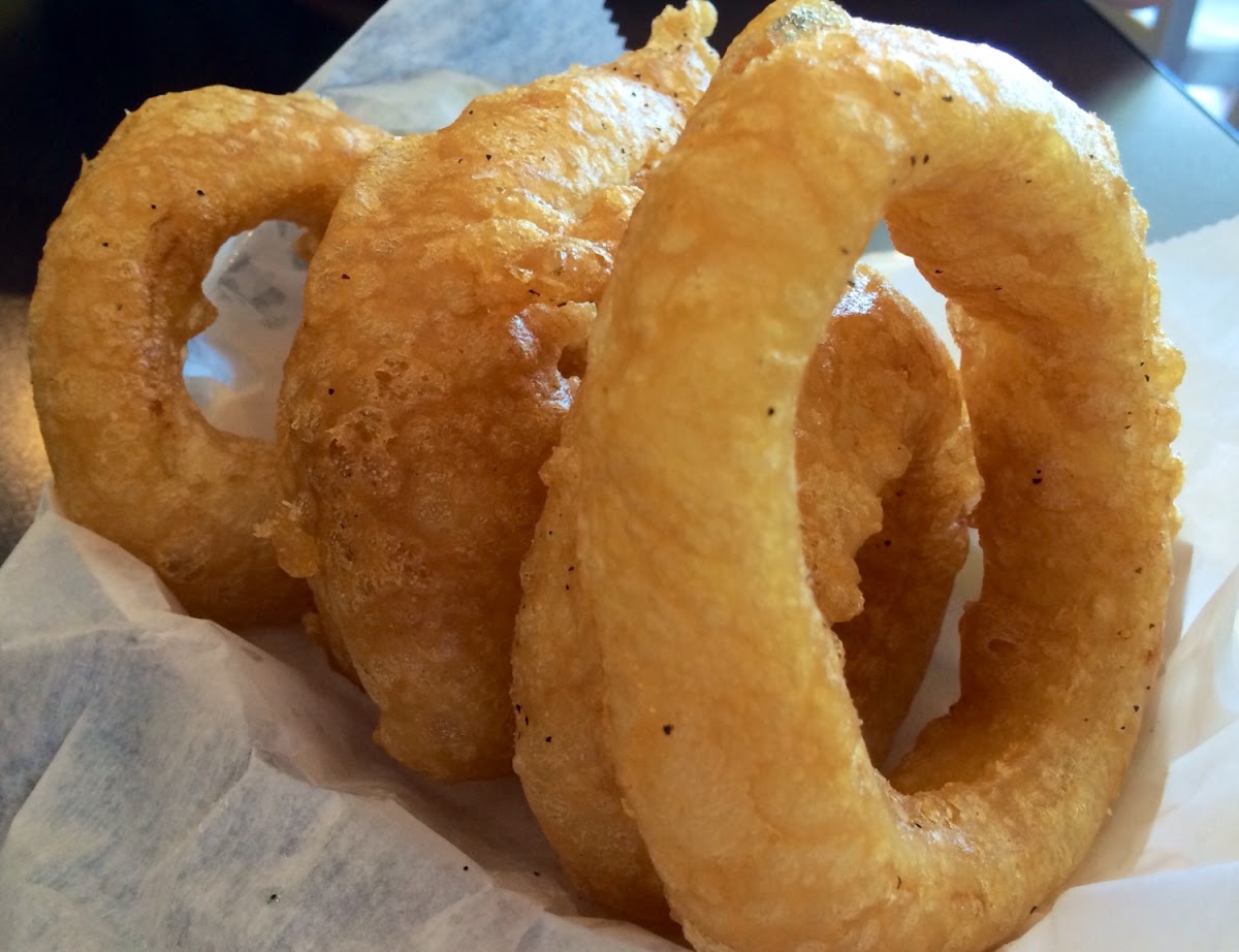 GF Beer-Battered Onion Rings alone are worth the trip!