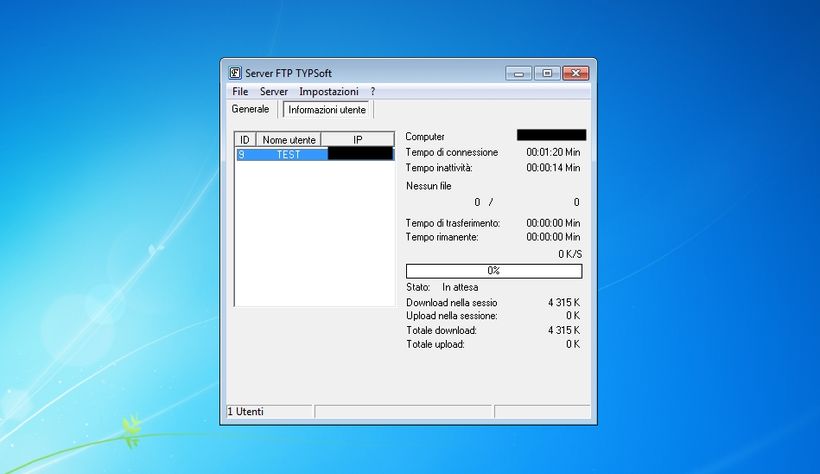 TYPSoft FTP Server in Windows