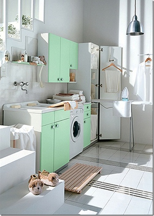 green-laundry-room-design green-laundry-room-design