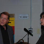 Backstage: Peter Stirba and Amy Grant