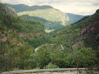 Panoramic view to valley in Norway