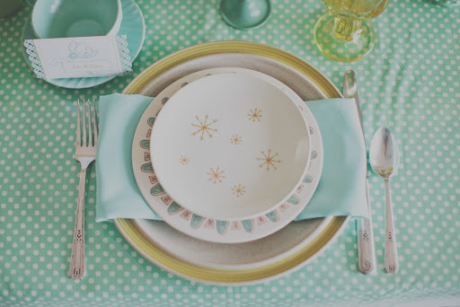 A collection of vintage plates.
