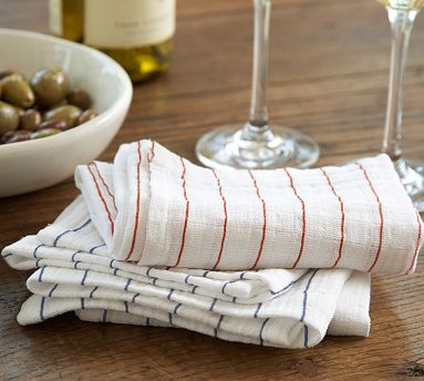 A busy household is always in need of extra dish towels. I would love to have a few of these thin-striped towels.
(potterybarn.com) A busy household is always in need of extra dish towels. I would love to have a few of these thin-striped towels.
(potterybarn.com)