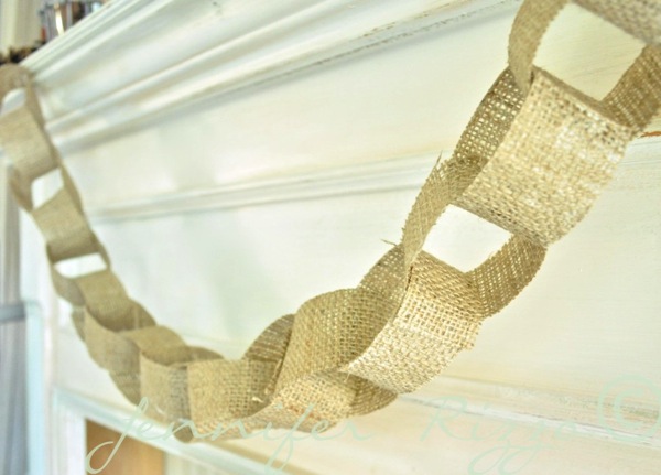 Burlap chain