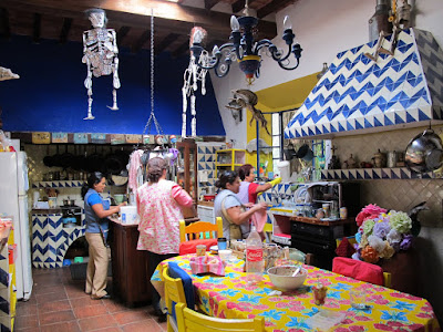There was always a lot of action in the kitchen at Espiritus Allegres