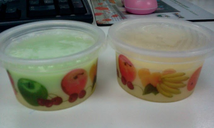 Dadih durian 1 &  1 lg dadih pandan + durian