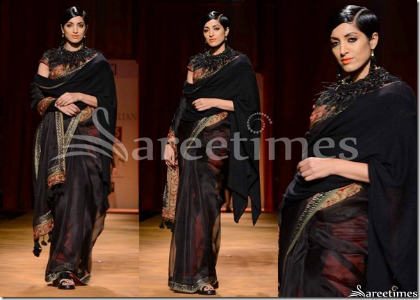 Tarun_Tahiliani_Black_Saree