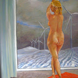 Mensch weiblich . Öl auf Leinwand. 80x100 cm.Copyright 2007 by O.Weinreich.