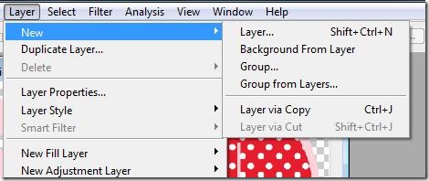 Create new layer 1
