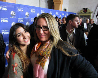 Laura with her Daughter Kylie at the movie premier of the Bones Brigade. taken Jan. 2012