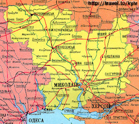Карта Николаевской области