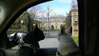 This mansion, the Champ Soleil, was home to Lucy Drexel Dahlgren in the early 20th century.  Look at the golden details on the gate, Francesca!  How lovely!