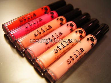Stila Long wear liquid lip colours
