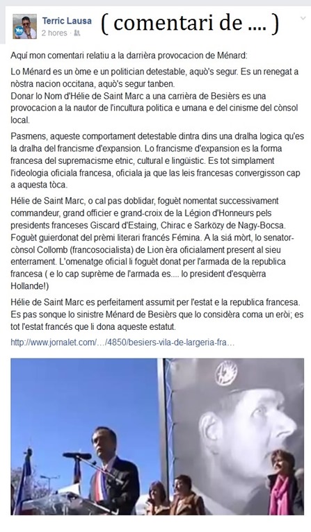 Comentari de Terric Lausa