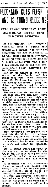 AFleckman-1911-05-13Paper-Beaumont Journal