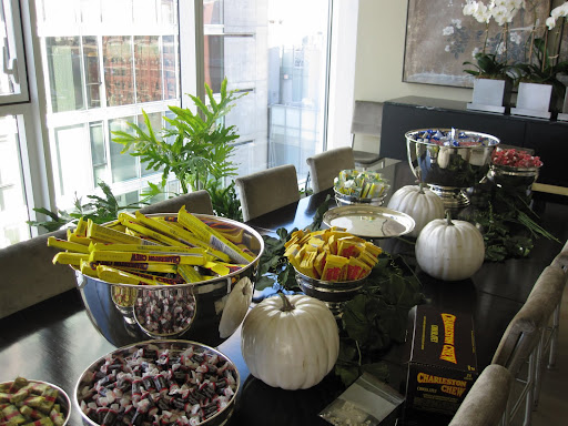 The candy buffet is just about finished.