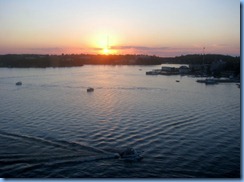 8167 Ontario Kenora Best Western Lakeside Inn on Lake of the Woods - sunset from our room