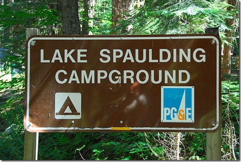 Lake Spaulding Sign