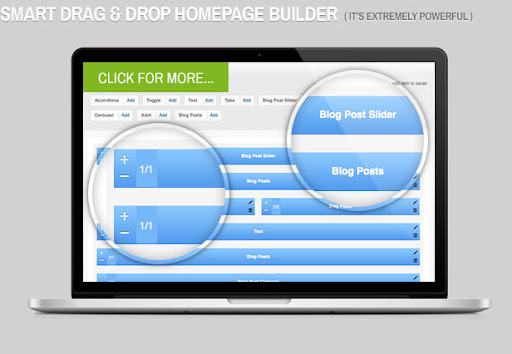 Smart Drag & Drop Homepage Builder