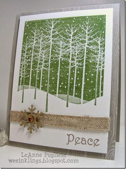 LeAnne Pugliese WeeInklings Merry Monday 116 Peace Christmas Stampin